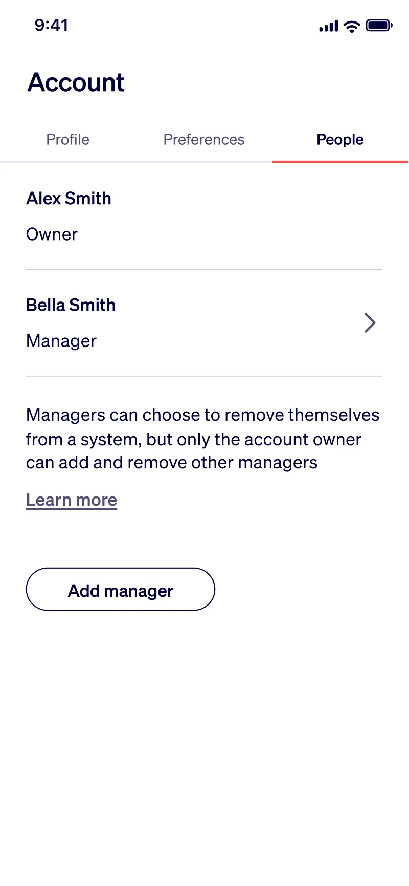 Share access and control with others